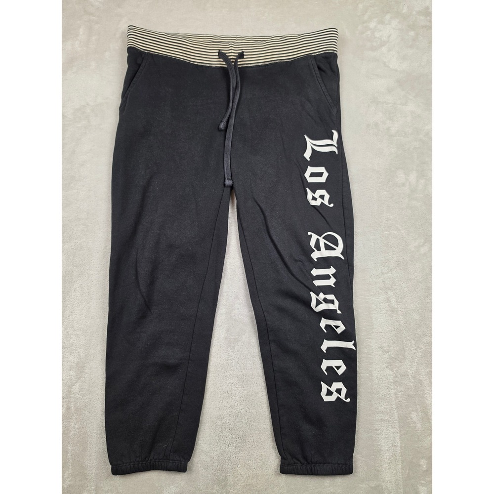 Juicy Couture Sweatpants Women S Black‎ Los Angeles Graphic Striped *Read